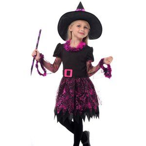 Pink Witch Costume for Little Girls - Halloween Outfits and Dress Up